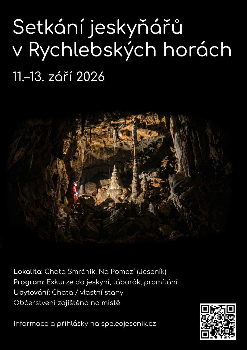 Pozvánka: Setkání jeskyňářů v Rychlebských horách 2026